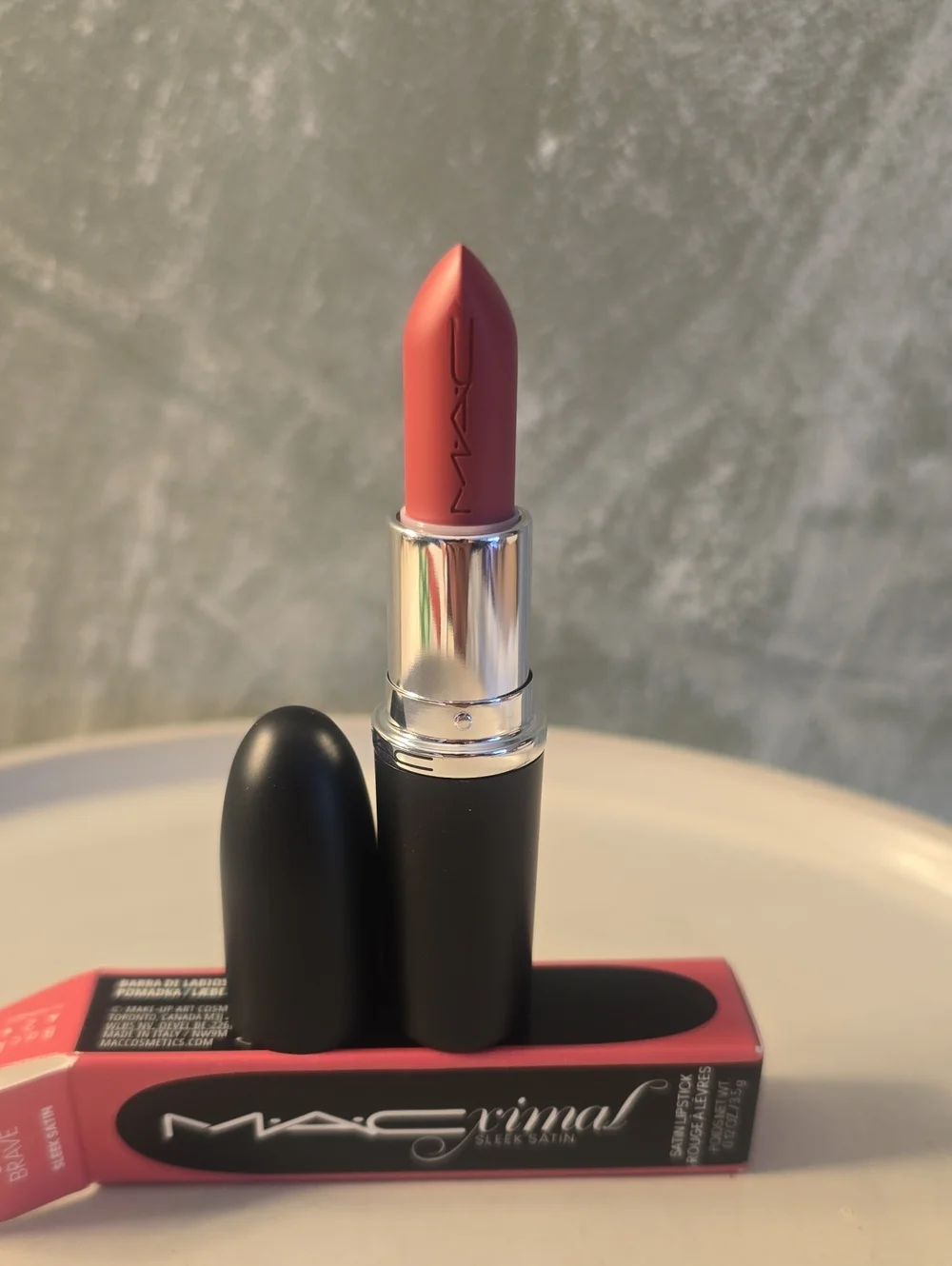 MAC Cosmetics Satin Lipstick in Dusty Rose 802 Brave New